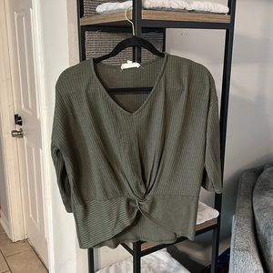 Green blouse